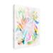 Wrought Studio™ Brooksburg Flower & Rainbow On Canvas by Hope Bainbridge Graphic Art Canvas, Cotton in White/Black | 47 H x 35 W x 2 D in | Wayfair