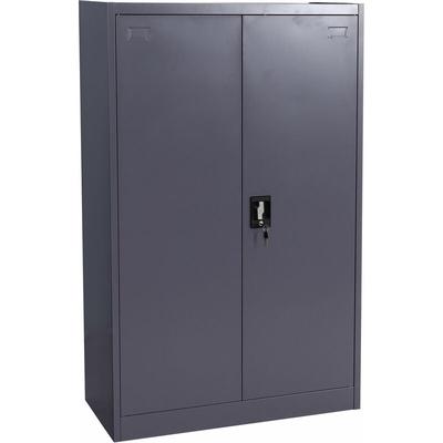 HHG - Aktenschrank 731, Stahlschrank Büroschrank Schrank, 2 Türen abschließbar Metall 140x90x40cm Image