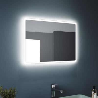 Badspiegel led Beleuchtung Badezimmerspiegel mit led Beleuchtung Wandspiegel Lichtspiegel 40x60cm Image
