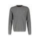 Strickpullover LERROS "LERROS Gestreifter Strickpullover" Gr. 5XL, grau (platinum grey m) Herren Pullover