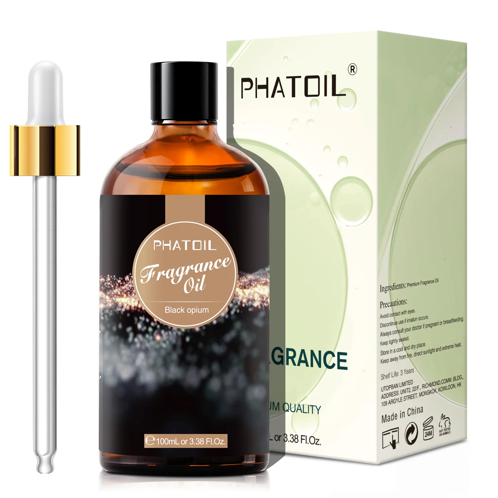 PHATOIL 100 ml ätherisches Magnolienduftöl, weißer Moschus, frisches Leinen, Geißblatt, Pfirsich für Aroma, Kerze, Seife, Lippenbalsamherstellung
