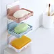 Bathroom Accessories Soaps Dishes Shower Soap Holder Wall Mount Drain Soap Dish Box Plastic Sponge