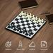 SunshineFace Multipurpose Magnetic Travel Chess Set Portable Folding Board Magnetic international Chess Magnetic Folding Chess Set / Suitable for Travel and Starters Educational Toys