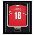 Signed Paul Scholes Shirt Framed - Manchester United Icon Autograph