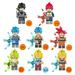 8 PCS Dragon Ball Super Minifigure Action Figure Son Goku Set Anime Series Building Blocks Toys Brick Star Wedding Decorations Gift Vegeta for Kids Boys Girls