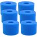 Reusable Type VI Filter Cartridges 10 Pieces Foam Cartridge Swimming Pool Filter Sponge Washable Swimming Pool Filter Cleaning Tool Blue
