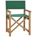 moobody Folding Director Chair Collapsible Teak Wood Camping Chair with Fabric Seat and Backrest Portable Green for Camp Picnic Fishing Hiking Sports Lawn Balcony Outdoor Furniture