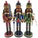 Set of 3 African American Bejeweled King Christmas Nutcrackers 15"