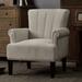 Durable Solid Wood Frame Rivet Tufted Armchair: Stain-Resistant Polyester Upholstery - A Sofa Chair Suitable for the Living Room