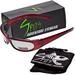 Chicopee Foam Padded Sunglasses (Frame Color: Crystal Red Lens Color: Clear)