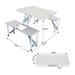 One Piece Folding Table and Chair Aluminum Alloy - (53.15 x 32.68 x 26.57)"