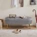 Storage bench velvet suit a bedroom soft mat tufted bench sitting room porch oval footstool