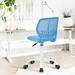 HomyLin Armless Swivel Desk Chair with Mesh Padded Seating for Kids