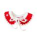 Super Soft Pet Collar - Friendly to Skin Washable Fade-Resistant Allergy Free Decorative Polyester Fiber Lovely Kitty Xmas Collar - Winter Pet Shawl - Pet Supplies