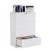 2/3/4 Drawer Lateral File Cabinet with Lock Large Capacity Metal Storage File Cabinet for Hanging Letter/Legal/F4/A4 Size Assembly Required