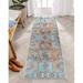 Machine Washable Area Rug With Non Slip Backing For Living Room Bedroom Bathroom Kitchen Printed Persian Vintage Home Decor Floor Decoration Carpet Mat (Multi 2 6 X 6 6 )