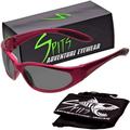 Spits Eyewear Hercules Safety Glasses (Frame Color: Red Frame Without Foam Padding Lens Color: Smoke)