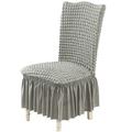 knqrhpse Seat Cushion Bubble plaid Stretch Dining Chair Covers Slipcovers Thick With Chair Cover Skirt Chair Cushions