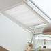Keego Cordless Blackout Skylight Blinds Shades for Window Cellular Shades Suitable for Roof Inclined Plane Room Windows White 28.5 w x 38 h Excluding Telescopic Rods