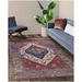 Machine Washable Area Rug for Living Room for Bedroom Bathroom Rug Kitchen Rug Printed Persian Rug Home Decor Traditional Carpet (Navy/RED 7 10 x 10 1 )