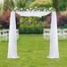 ZhdnBhnos 9.8x9.8FT Wedding Wreath Arch Gold Square Metal Display Rack Backdrop Stand Flower Balloon Frame for Party Event Decoration