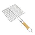 Barbecue Grill Basket Barbecue Rack for Grill Nonstick with Handle Fish Grilling Basket Grill Accessories for Veggie Kabob Steak Picnic 48cmx25cmx25cm