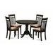 East West Furniture 5 Piece Kitchen Nook Dining Set-Kitchen Dining Nook-and 4 Kitchen Chairs - Cappuccino