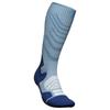 Bauerfeind Sports - Women's Outdoor Merino Compression Socks - Kompressionssocken 35-38 - M: 36-41 cm | EU 35-38 blau/grau