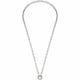 Leonardo Jewels Romea Clip&Mix Damen Halskette aus Edelstahl mit Ring zum Anhängen von Charms, Länge 50 cm verlängerbar, Schmuck Geschenk für Frauen 023272