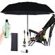 Pram Parasol, Universal UV Parasol for Pushchairs and Buggy, Clip on Stroller Umbrella, Baby Buggy Sun Parasol with Adjustable Fixing Clamp, 95 cm Diameter (Black 95cm)