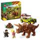 LEGO Jurassic Park Triceratops Research Dinosaur Toy Set with Ford Explorer Car and Dino Figure, 30th Anniversary Collection, for Boys, Girls, Kids 8 Years Old and up 76959