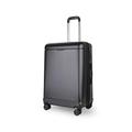 Matte Metallic Black Suitcase Medium Size - Premium 100% German Bayer Polycarbonate Expandable Design Superior Organisation TSA Security Lock Ultra-Quiet Wheels - Check-in Luggage