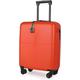Premium Burnt Orange Cabin Suitcase - 100% German Bayer Polycarbonate - 4 Spinner Wheel Small Carry-On Hard Shell Hand Luggage Suitcase - Superior Organisation TSA Security Lock Ultra-Quiet Wheels