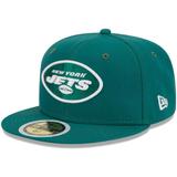 Youth New Era Green York Jets Main 59FIFTY Fitted Hat