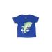 Kid Tees Short Sleeve T-Shirt: Blue Tropical Tops - Size 6 Month