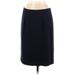 J.Crew Casual Skirt: Black Solid Bottoms - Women's Size 6