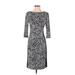 Lauren by Ralph Lauren Casual Dress: Black Jacquard Dresses - Women's Size 2