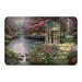 Green 20 x 30 x 0.5 in Kitchen Mat - Thomas Kinkade Studios The Garden of Prayer Anti-Fatigue Mat | 20 H x 30 W x 0.5 D in | Wayfair GP20X30KMTK