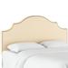Kelly Clarkson Home Hallie Linen Upholstered Panel Headboard Upholstered in White/Brown | Queen | Wayfair 8B5EC4CAB9CF4C749CD7532DBF8806AE