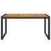 Ebern Designs Britanie Dining Table Wood/Metal in Brown | 29.5 H x 63 W x 31.5 D in | Outdoor Dining | Wayfair 18723A83CA8B455391AB9C7DF929AD14