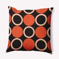 Latitude Run® Throw Square Pillow Cover & Insert by E by Design Polyester/Polyfill blend in Orange | 20 H x 20 W x 7 D in | Wayfair