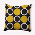 Latitude Run® Throw Square Pillow Cover & Insert by E by Design Polyester/Polyfill blend in Yellow | 26 H x 26 W x 8 D in | Wayfair