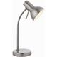 Amalfi - led 1 Light Table Lamp Satin Nickel, Gloss White Paint, GU10 - Endon