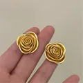 XIALUOKE-Boucles d'Oreilles à Clous en Or Rose pour Femme et Fille Bijoux de Personnalité à la