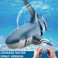 Smart Rc Shark whale Spray Water Toy Remote Controlled Boat ship Submarine Robots Fish Electric Toys