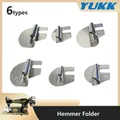 Industrial Household Sewing Machine Presser Foot Hemmer Attachment Folder Hem Curler Installed On