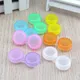 Wholesale 100pcs/lot Glasses Cosmetic Contact Lenses Box Contact Lens Case for Color Lens Eyes Care