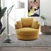 Swivel Accent Barrel Chair With 3 Pillow