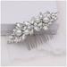 Sparkly Wedding Hair Comb Horse Eyes Glass Diamond Hair Styling Accessories for Princess Party Favors Accessories Silver