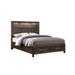 Kenzo Modern Style Full/Queen/King Bed Made with Wood & LED Headboard with bookshelf